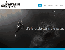 Tablet Screenshot of captainaqua.com